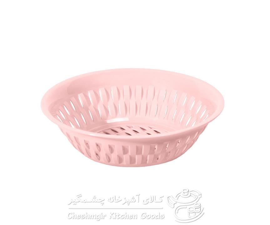 سبد گرد طرح بامبو بزرگ لیمون کد 115235